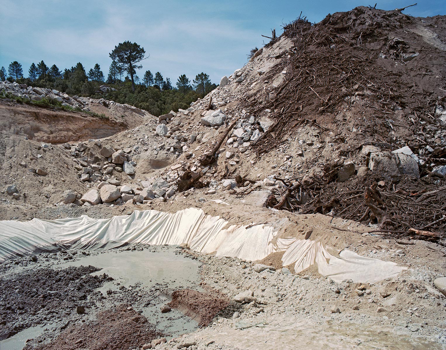 L'Eau barrée du Rizzanese,  zone chantier - 2011