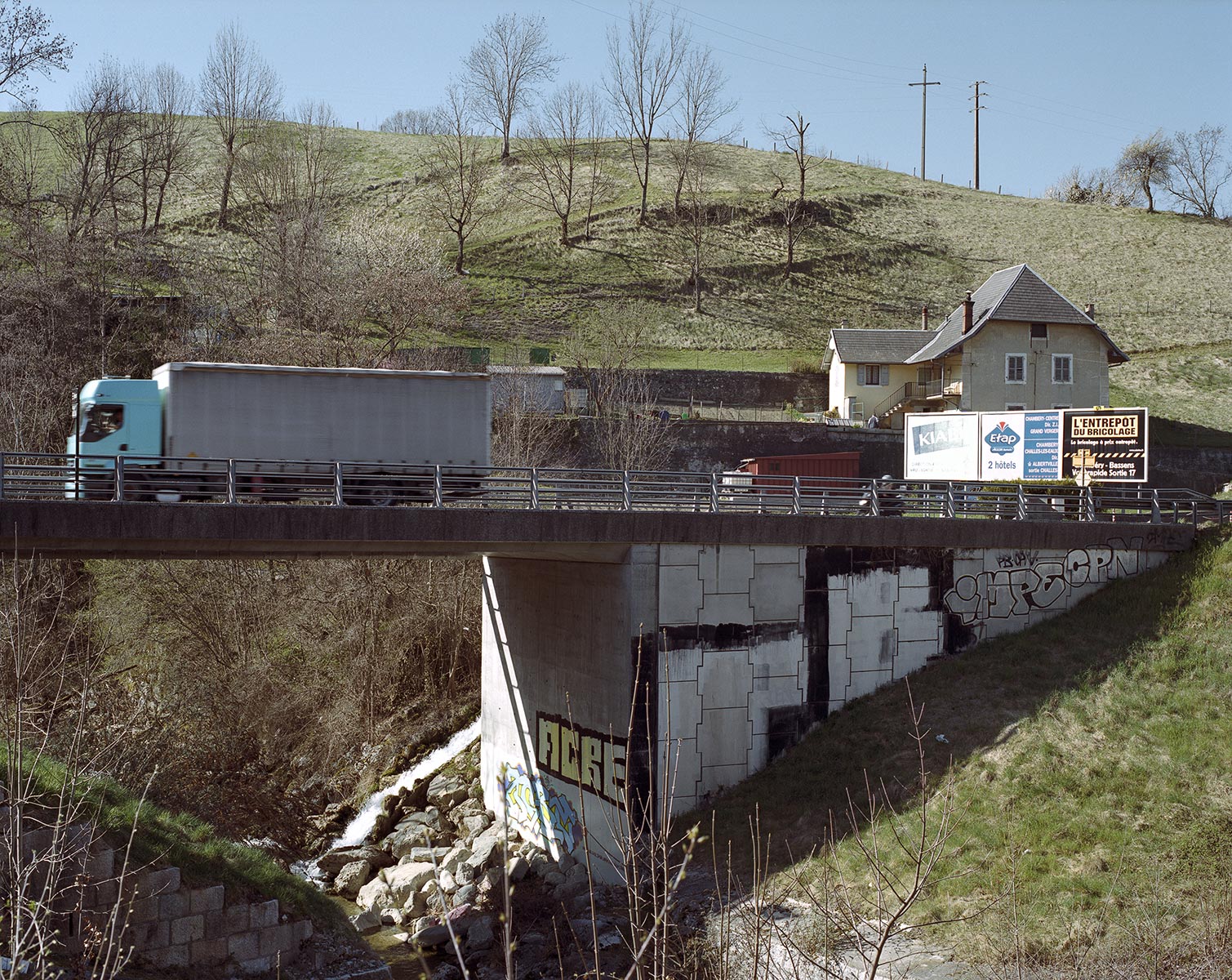 Pont sur l'Hyères à Cognin - 2012