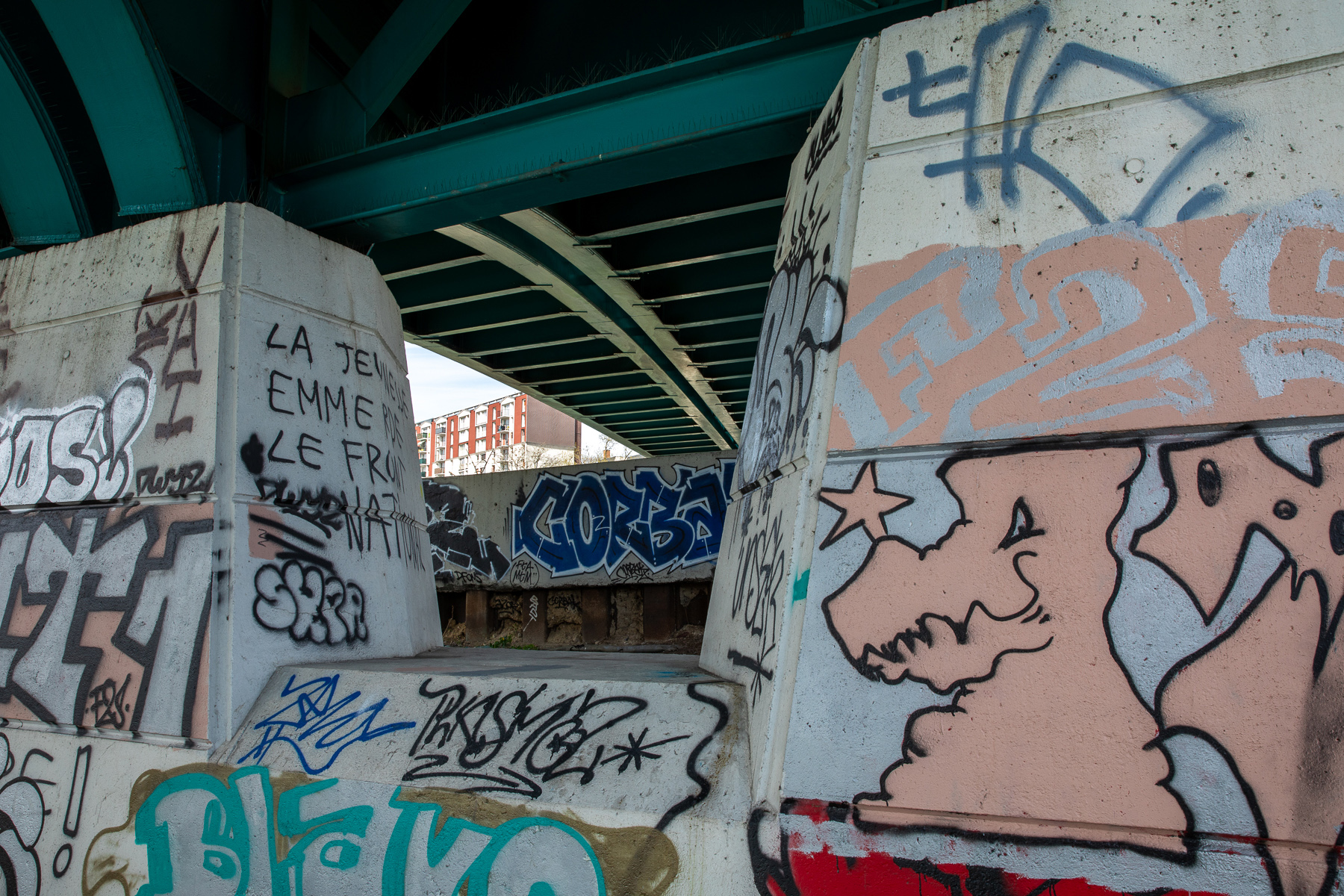 Chemin de halage sous Pont Métro Charenton-le-Pont - 25/03/2024