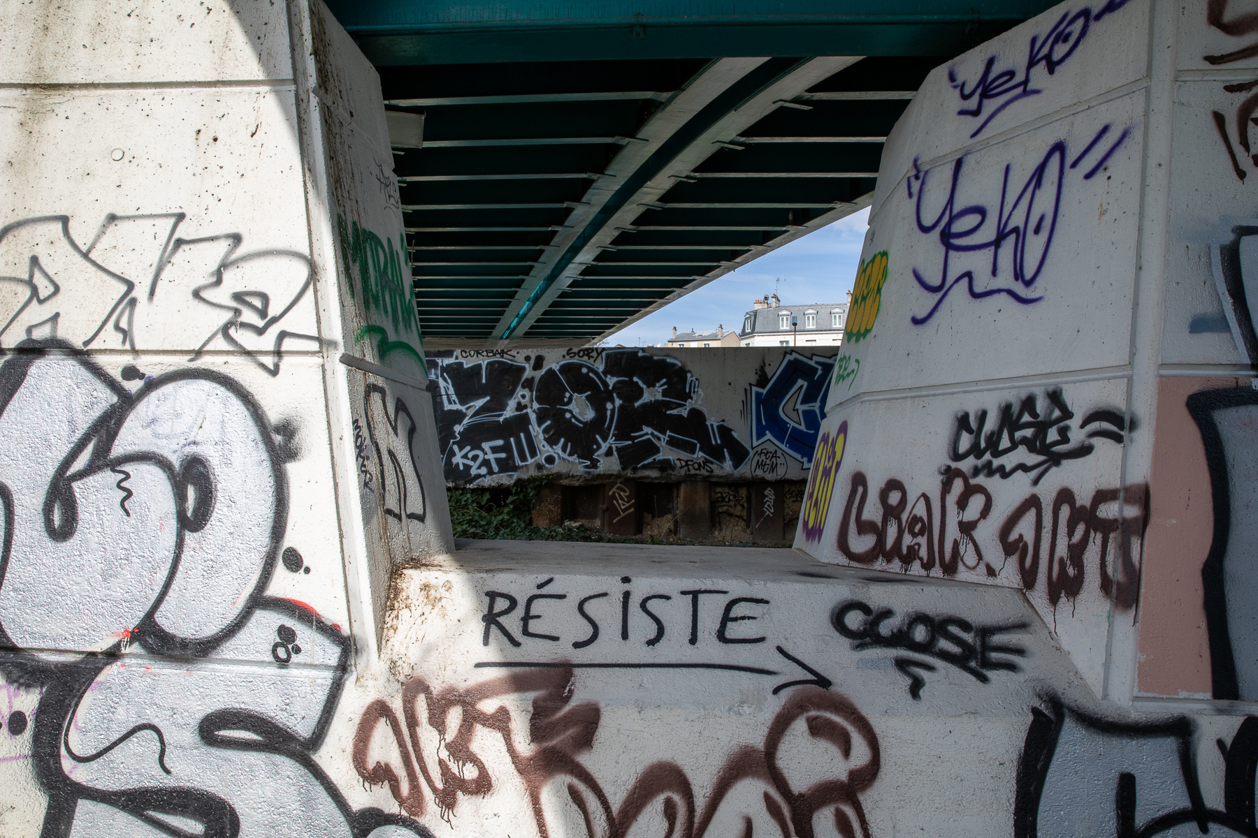 Chemin de halage sous Pont Métro Charenton-le-Pont - 25/03/2024