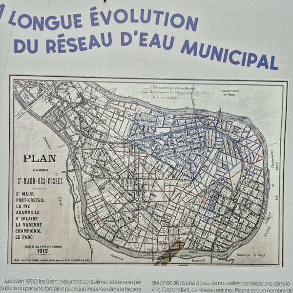 Plan ancien du réseau d'eau St-Maur-des-Fossés - 18/10/2024