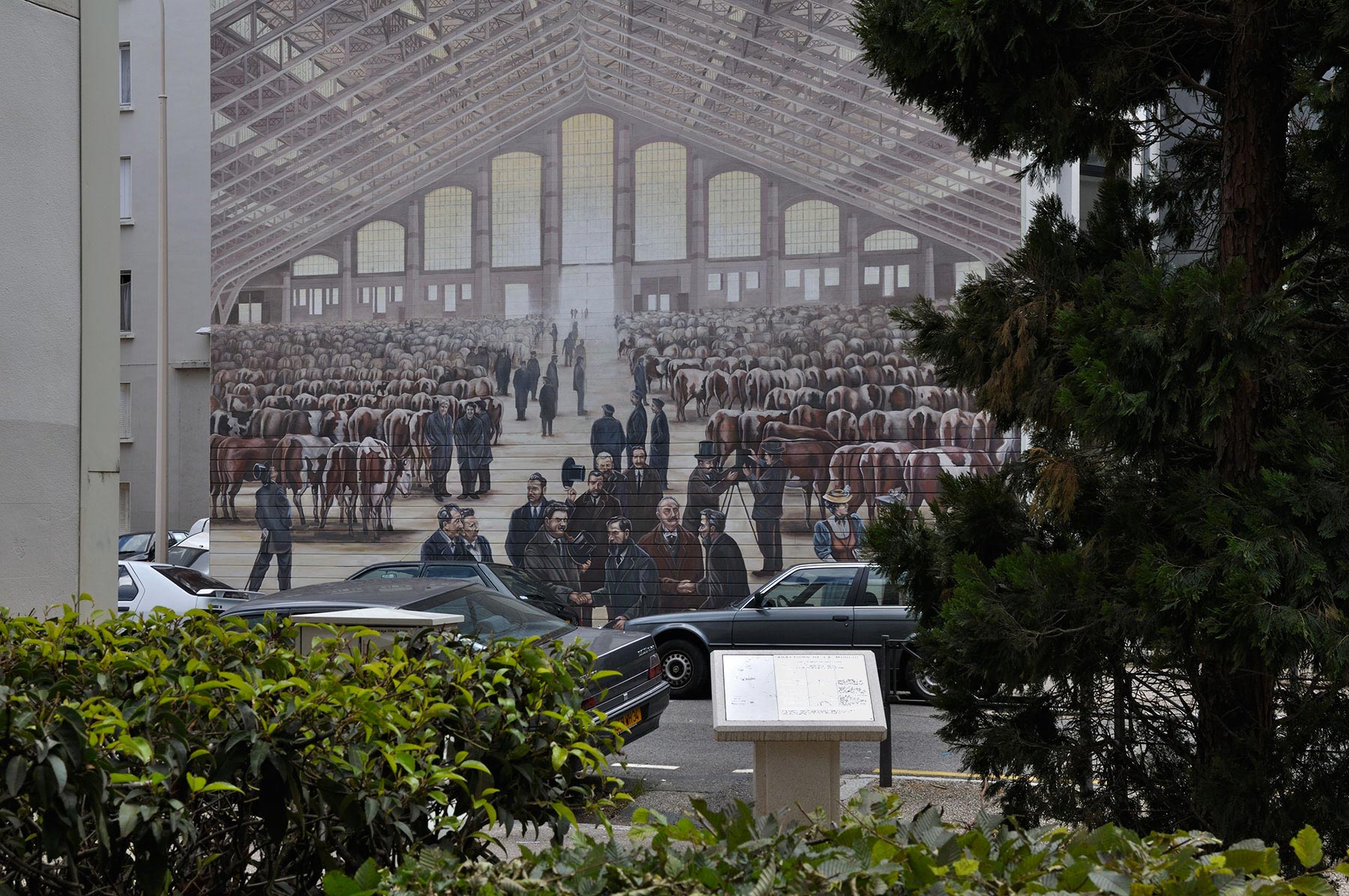 Quartier des États-Unis, Fresque abattoirs - 2010